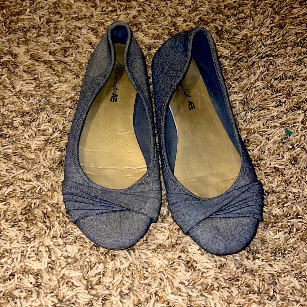 American Eagle Denim Flats